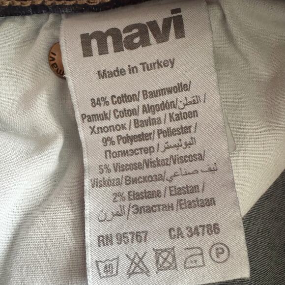 Mavi Jeans Women's Size 28 Tess High Rise Skinny Shaded Eyelet Ankle Artsy Boho - Picture 8 of 16